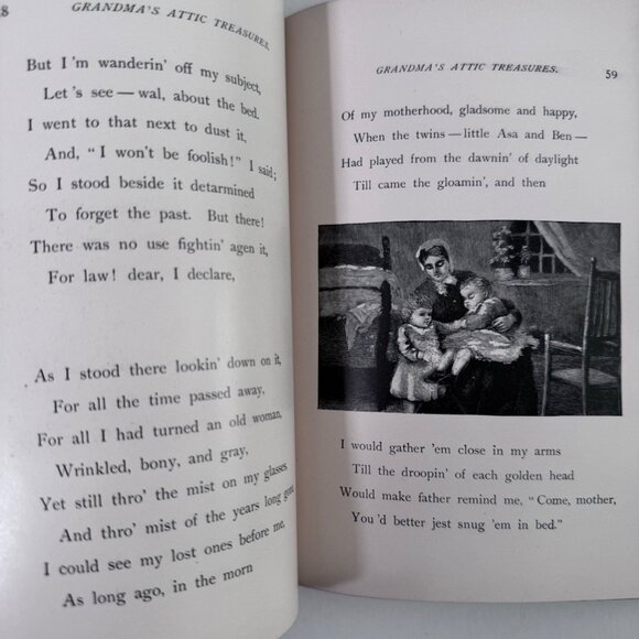 Vtg 1888 GRANDMA'S ATTIC TREASURES by Mary D. Brine Story of Old Time Memories - Picture 13 of 14